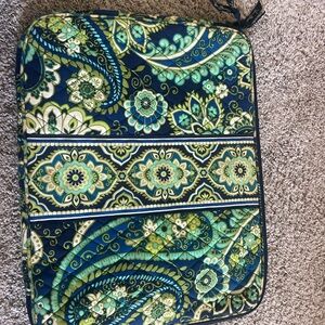 Vera Bradley Quilted Laptop / Tablet Sleeve – Blue & Green Paisley Pattern
